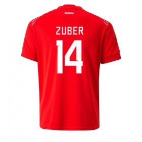 Fotbalové dres Švýcarsko Steven Zuber 14 Domácí Mistrovství Světa 2022 Krátký Rukáv